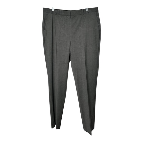Talbots Womens Size 14 Gray Dress Pants Wool Blend Lind Slash Pockets‎ Career - Picture 1 of 7